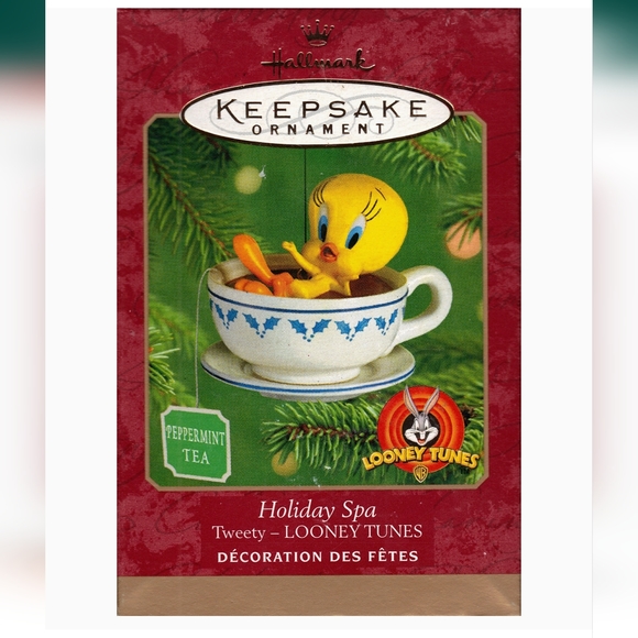 IOB 2001 Hallmark Ornament Holiday Spa Tweety Looney Tunes QX6945 - Picture 3 of 11